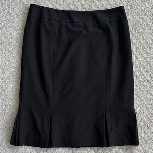 Talbots Pleated Knee Length Career Skirt Brown Size 6P Office Classic All-Season